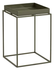 HAY Stolek Tray Table 30x30 High, olive green