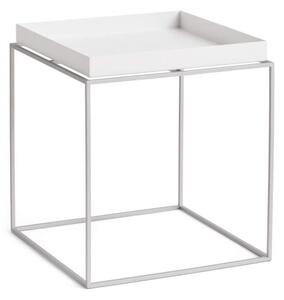 HAY Stolek Tray Table 40x40, white / silicone coated steel