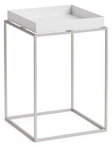 HAY Stolek Tray Table 30x30 High, white / silicone coated steel