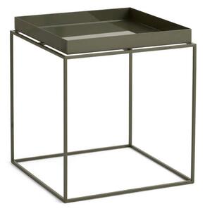 HAY Stolek Tray Table 40x40, olive green