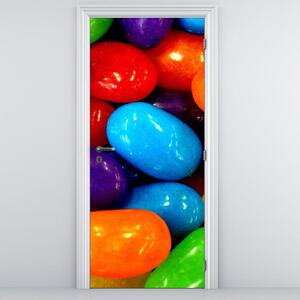 Fototapeta na dveře - barevné bonbóny (95x205cm)