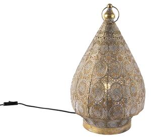 Orientální stolní lampa zlatá 28 cm - Mauglí