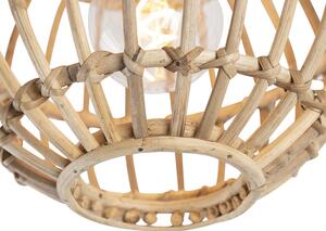 Venkovské stropní svítidlo bambus 30 cm - Canna