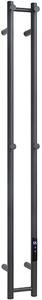 Bemeta Design Elektrický sušák ručníků PILLAR 2, 1180 mm, tyč, 61W, nerez, černá - 704153120