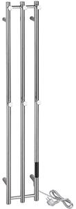 Bemeta Design Elektrický sušák ručníků PILLAR 3, 1180 mm, tyč, 91W, nerez, lesk - 704153111