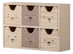 Dřevěný dětský organizér na hračky v přírodní barvě 27x8x18 cm Calle – Bloomingville Mini