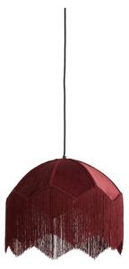 Vínové závěsné svítidlo s textilním stínidlem ø 40 cm Malacia – Light & Living