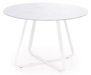 Jídelní stůl Looper 115x76x115 cm (bílá)
