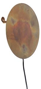 Orientální kulatá nástěnná lampa rezavě hnědá - Pianeta