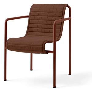 HAY Textilní podsedák Palissade Dining Armchair Quilted Cushion, iron red