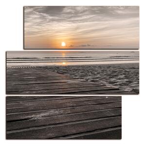 Obraz na plátně - Úsvit na moři - čtverec 3141FD (75x75 cm)