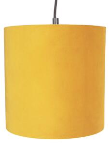 Závěsná lampa s 5 barevnými sametovými odstíny 20 cm - Cava