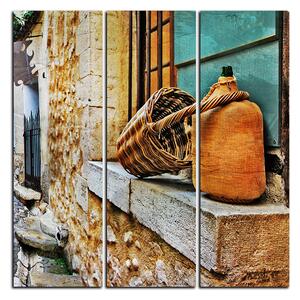 Obraz na plátně - Stará středomořská ulice - čtverec 3151B (75x75 cm)