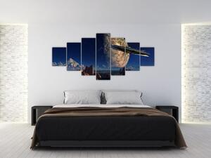Obraz - Přílet mimozemšťanů (210x100 cm)