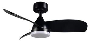 Trio Leuchten R62732132 HELSINKI - Stropní LED černý ventilátor s dálkovým ovladačem, LED 20W, 2700-6000K, Ø 90cm (LED stropní ventilátor stmívatelný ovladačem s možností změny barvy světla)