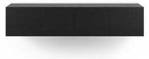 Černý TV stolek 180x38x35 cm Daroca – Marckeric
