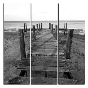 Obraz na plátně - Přírodní rezervace a molo - čtverec 3142QB (75x75 cm)