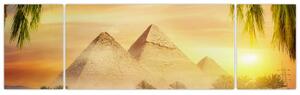 Obraz - Pyramidy (170x50 cm)