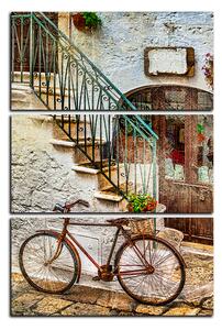 Obraz na plátně - Stará ulice v Itálii - obdélník 7153B (90x60 cm )