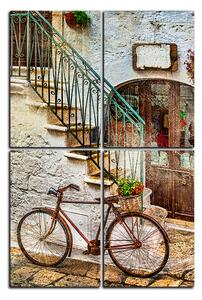 Obraz na plátně - Stará ulice v Itálii - obdélník 7153D (90x60 cm)