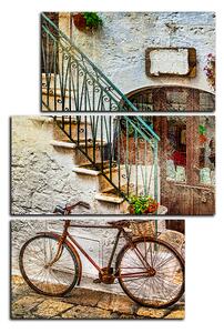 Obraz na plátně - Stará ulice v Itálii - obdélník 7153C (105x70 cm)