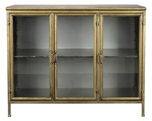 Kovová vitrína ve zlaté barvě 100x80x38,5 cm Gertlush – Dutchbone