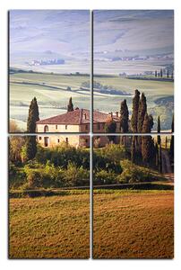 Obraz na plátně - Italská venkovská krajina - obdélník 7156D (120x80 cm)