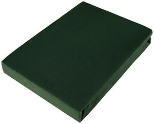 ELASTICKÉ PROSTĚRADLO, biber, tmavě zelená, 100/200 cm Esposa - Prostěradla
