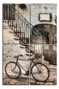 Obraz na plátně - Stará ulice v Itálii - obdélník 7153FD (90x60 cm)