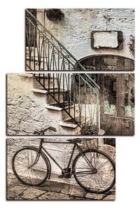 Obraz na plátně - Stará ulice v Itálii - obdélník 7153FC (120x80 cm)