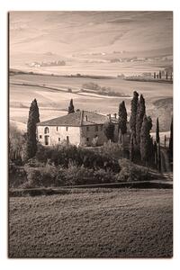 Obraz na plátně - Italská venkovská krajina - obdélník 7156QA (90x60 cm )