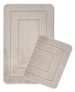 Světle hnědé koupelnové předložky v sadě 2 ks 50x80 cm Cerceve – Foutastic