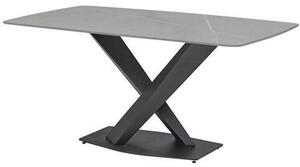 JÍDELNÍ STŮL, šedá, černá, 180/90/75 cm P & B - Jídelní stoly, Online Only