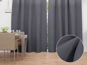 Biante Dekorační závěs Rongo RG-017 Tmavě šedý 140x140 cm