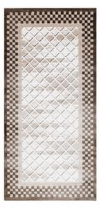 Koberec AKRYL VALS 103 Geometricky ramka 3D , béžový / sloní kost