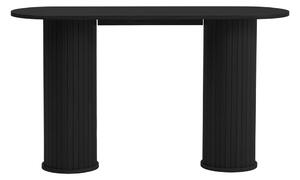 Černý konzolový stolek 40x130 cm Nola – Unique Furniture