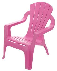 Dětská plastová židlička Riga růžová, 33 x 44 x 37 cm