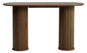 Hnědý konzolový stolek 40x130 cm Nola – Unique Furniture