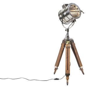 Stojací lampa na dřevo se studiovým bodem - Tripod Radiant