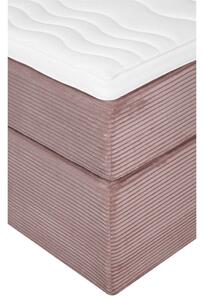 POSTEL BOXSPRING, 160/200 cm, textil, růžová Carryhome - Postele boxspring