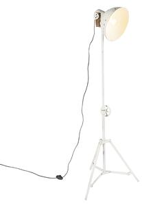 Stativová průmyslová stojací lampa bílá - Mangoes