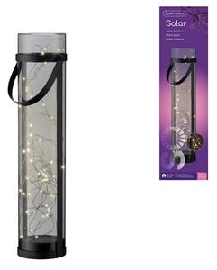 Solární lampa LANTERN GREY 46 cm šedá