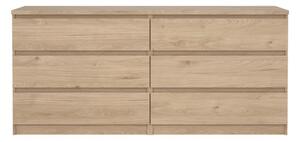 Komoda v dekoru dubu v přírodní barvě 154x70x50 cm Naia – Tvilum
