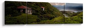 Obraz krajiny s měsícem (170x50 cm)