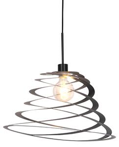 Designová závěsná lampa se spirálovým stínidlem 50 cm - Scroll