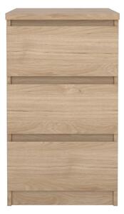 Komoda v dekoru dubu v přírodní barvě 40x70x50 cm Naia – Tvilum