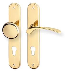 ACT dveřní kování JANA OV (mosaz) Provedení: BB (obyčejný klíč), Rozteč: 72 mm