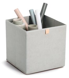 Zeller Present Úložný box, kostka, do čtvercový knihoven WOVEN 32x32x32, šedý