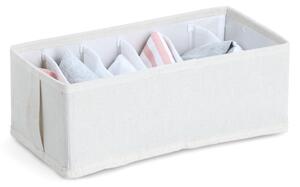 Zeller Present Organizér na spodní prádlo, WHITY, obdélník s 6 přepážkami, 15x30x11