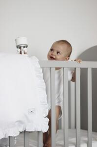 COTTON & SWEETS Povlečení Bavlněné Baby s kanýrem a výplní, Bílá - 80x100/40x60 cm